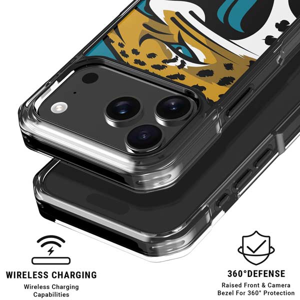 NFL Jacksonville Jaguars Large Logo iPhone 17 Pro Clear Case