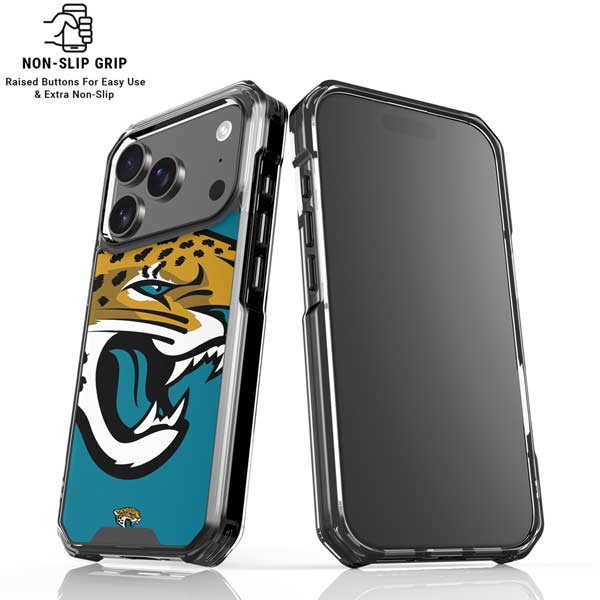 NFL Jacksonville Jaguars Large Logo iPhone 17 Pro Clear Case