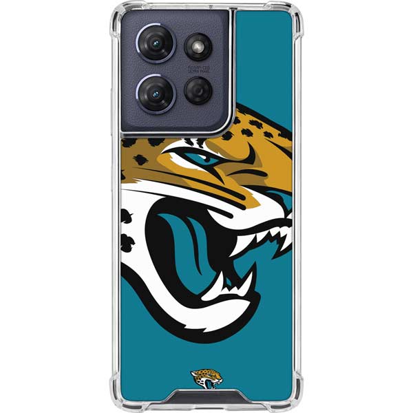 NFL Jacksonville Jaguars Large Logo Moto G 5G (2025) Clear Case