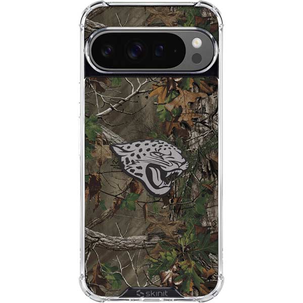 NFL Jacksonville Jaguars Realtree Xtra Green Camo Google Pixel 10 Pro Clear Case