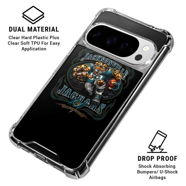Liquid Blue NFL Jacksonville Jaguars Running Back Google Pixel 10 Pro XL Clear Case