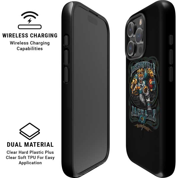 Liquid Blue NFL Jacksonville Jaguars Running Back iPhone 16 Pro Magsafe Impact Case