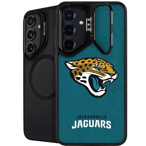 NFL Jacksonville Jaguars Teal Distressed Galaxy S26 Kickstand Case