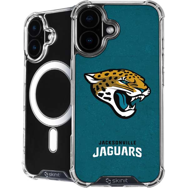 NFL Jacksonville Jaguars Teal Distressed iPhone 17 MagSafe Case