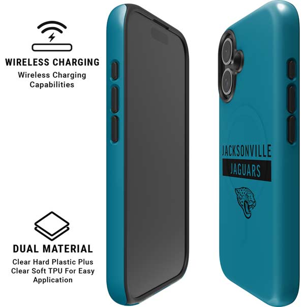 NFL Jacksonville Jaguars Teal Performance Series iPhone 16 Magsafe Impact Case