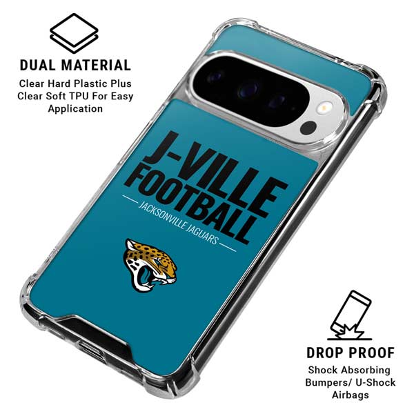 NFL Jacksonville Jaguars Team Motto Google Pixel 10 Pro XL Clear Case