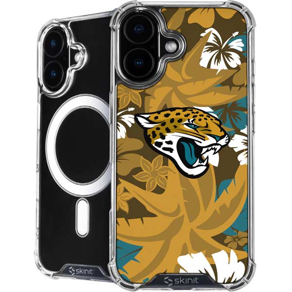 NFL Jacksonville Jaguars Tropical Print iPhone 17 MagSafe Case