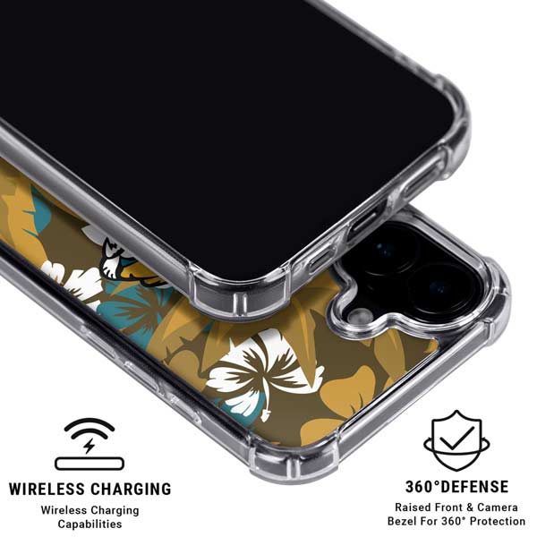 NFL Jacksonville Jaguars Tropical Print iPhone 17 MagSafe Case