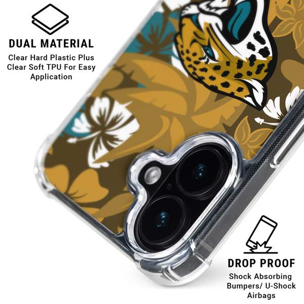 NFL Jacksonville Jaguars Tropical Print iPhone 17 MagSafe Case