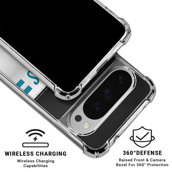 NFL Jacksonville Jaguars White Striped Google Pixel 10 Pro XL Clear Case