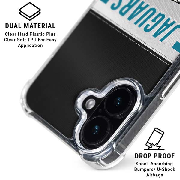 NFL Jacksonville Jaguars White Striped iPhone 17 MagSafe Case