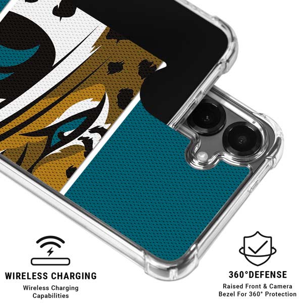 NFL Jacksonville Jaguars Zone Block Galaxy S26 Plus Clear Case