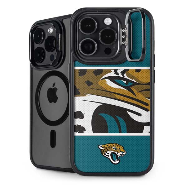 NFL Jacksonville Jaguars Zone Block iPhone 14 Pro Kickstand Case