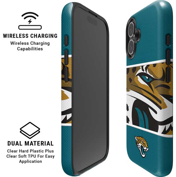 NFL Jacksonville Jaguars Zone Block iPhone 16 Magsafe Impact Case