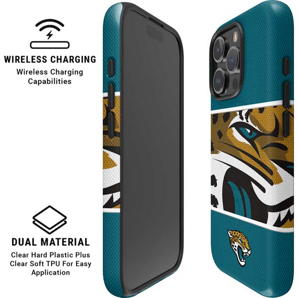 NFL Jacksonville Jaguars Zone Block iPhone 16 Pro Max Magsafe Impact Case