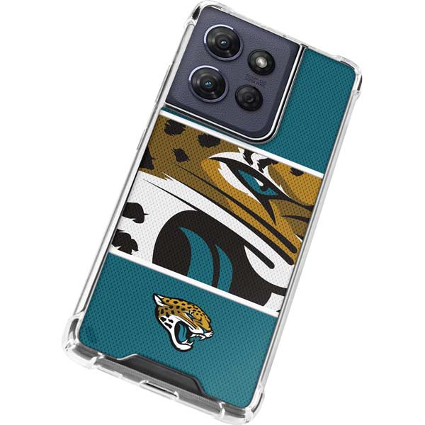 NFL Jacksonville Jaguars Zone Block Moto G Power 5G (2025) Clear Case