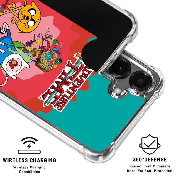 Adult Swim Adventure Time Jake and Finn Galaxy S26 Plus Clear Case