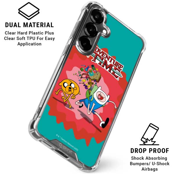Adult Swim Adventure Time Jake and Finn Galaxy S26 Plus Clear Case