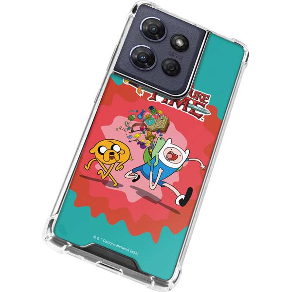 Adult Swim Adventure Time Jake and Finn Moto G 5G (2025) Clear Case