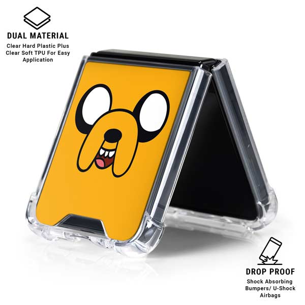 Adult Swim Adventure Time Jake The Dog Galaxy Z Flip7 Clear Case