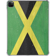 Jamaica Flag Distressed iPad Pro 11in (2024) Clear Case