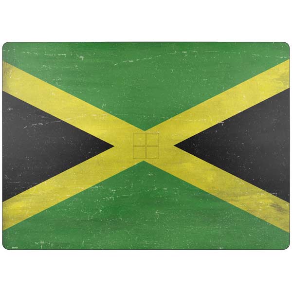 Jamaica Flag Distressed Surface Laptop 7 15in Skin