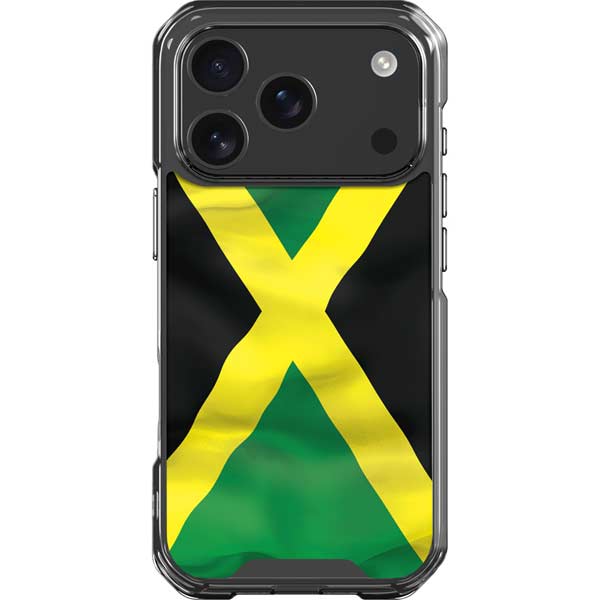 Jamaica Flag iPhone 17 Pro Clear Case