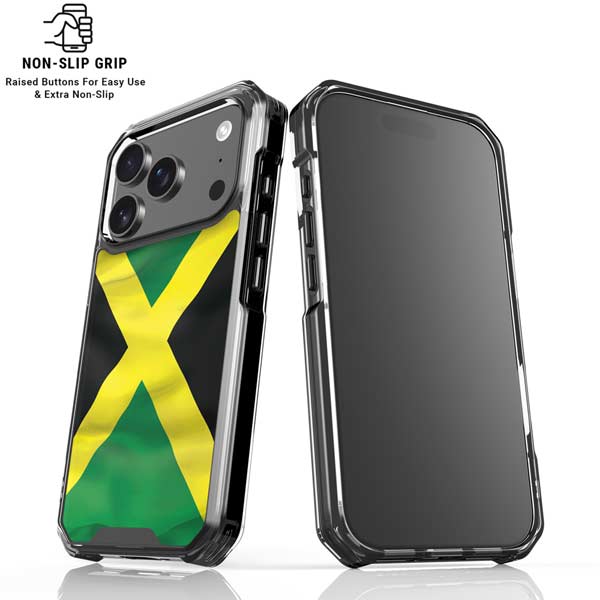 Jamaica Flag iPhone 17 Pro Clear Case