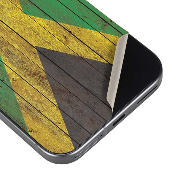 Jamaican Flag Dark Wood Google Pixel 10 Pro XL Skin