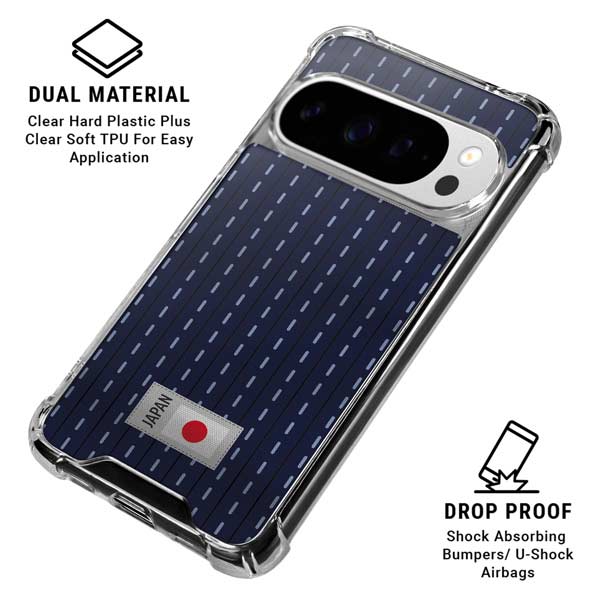 Japan Soccer Flag Google Pixel 10 Pro Clear Case