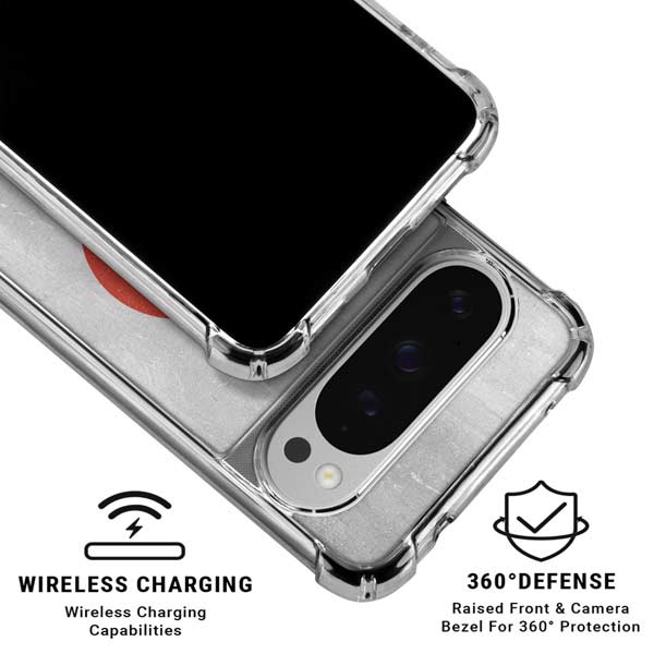Japanese Flag Distressed Google Pixel 10 Pro Clear Case