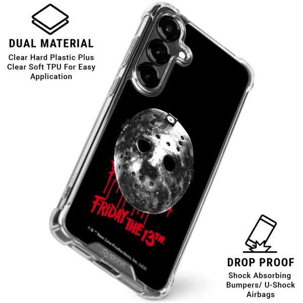 Jason Voorhees Dripping Mask Galaxy S26 Clear Case – Skinit