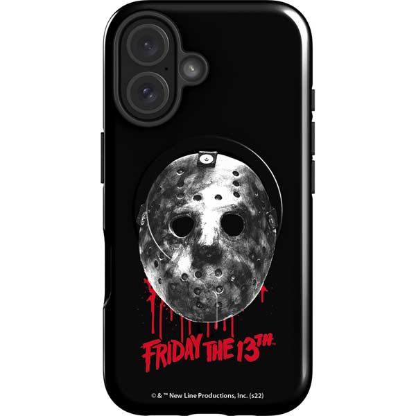 Warner Bros Friday the 13th Jason Voorhees Dripping Mask iPhone 16 Plus Magsafe Impact Case
