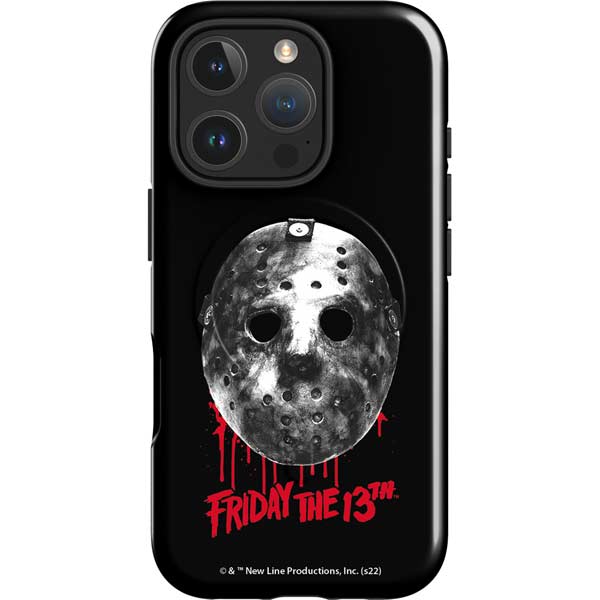Warner Bros Friday the 13th Jason Voorhees Dripping Mask iPhone 16 Pro Magsafe Impact Case