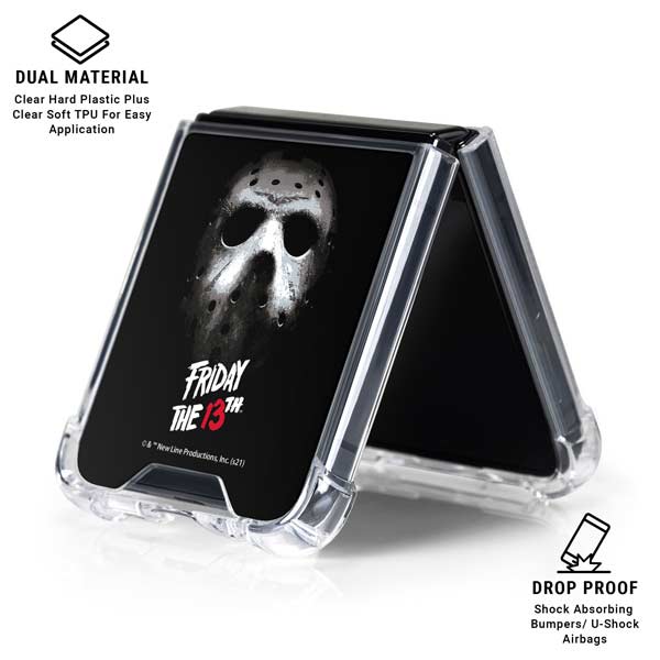 Warner Bros Friday the 13th Jason Voorhees Galaxy Z Flip7 Clear Case