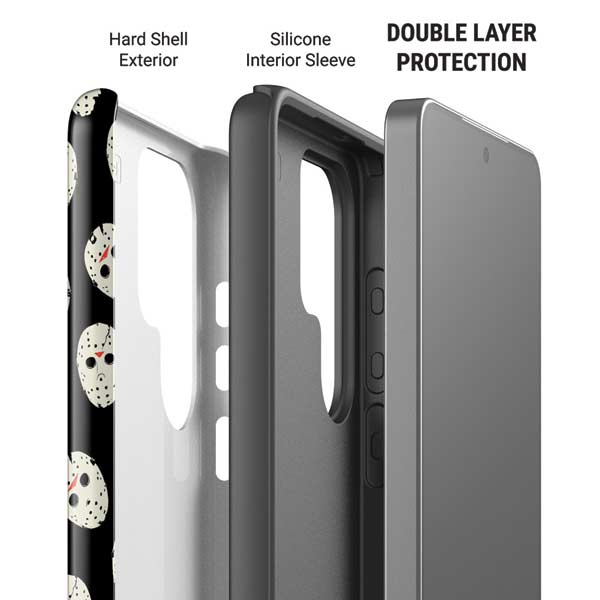 Warner Bros Friday the 13th Jason Voorhees Pattern Galaxy S26 Ultra Impact Case