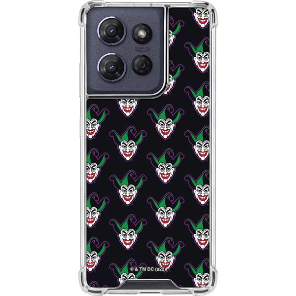DC Comics The Joker Logo Pattern Moto G Play 5G (2025) Clear Case