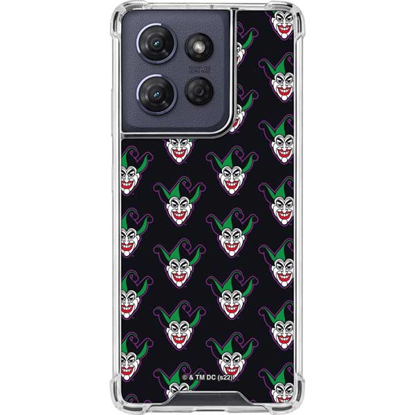 DC Comics The Joker Logo Pattern Moto G Power 5G (2025) Clear Case