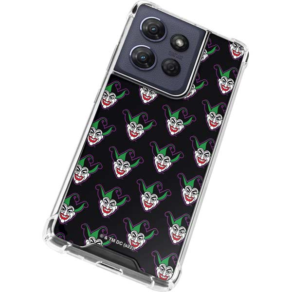 DC Comics The Joker Logo Pattern Moto G Power 5G (2025) Clear Case