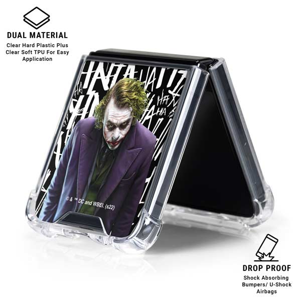 The Dark Knight Joker Galaxy Z Flip7 Clear Case