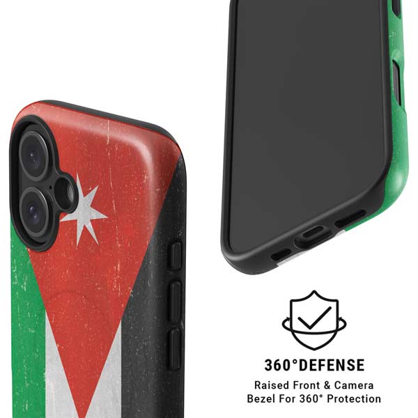 Jordan Flag Distressed iPhone 16 Plus Magsafe Impact Case