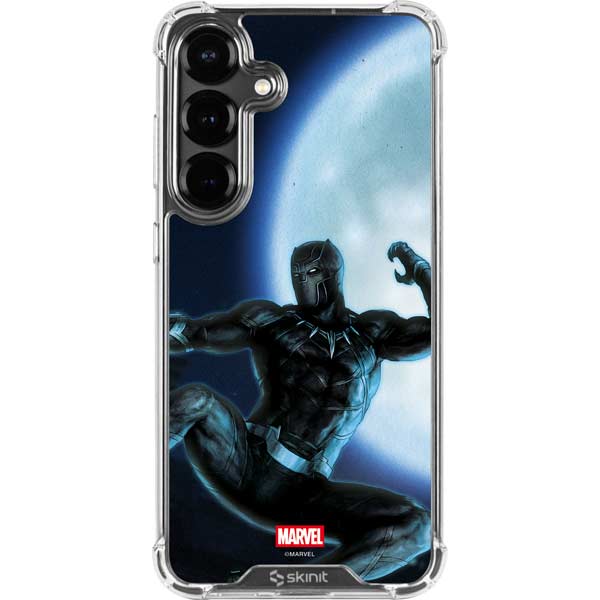 Marvel Black Panther Jumping Through Air Galaxy S26 Plus Clear Case
