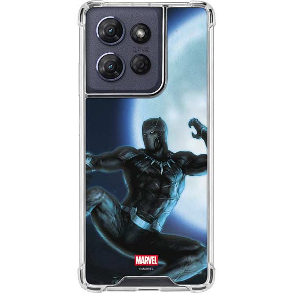 Marvel Black Panther Jumping Through Air Moto G Power 5G (2025) Clear Case