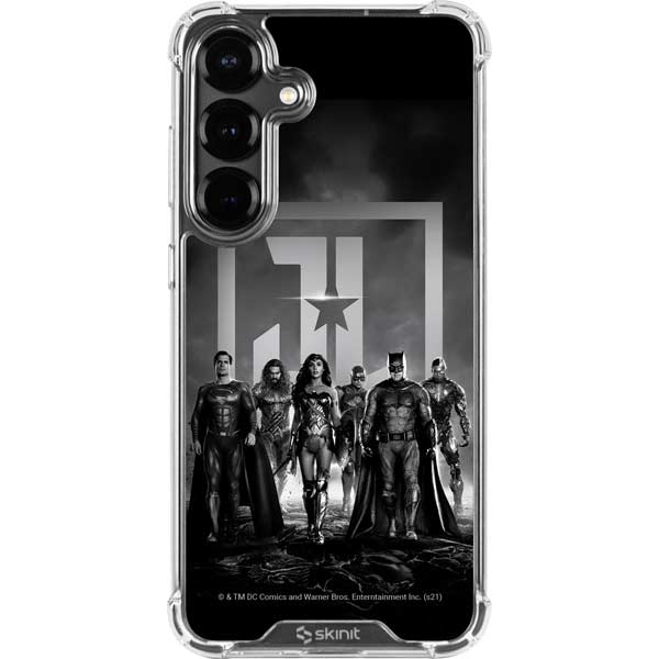 The Justice League (2017) Justice League Black and White Galaxy S26 Plus Clear Case
