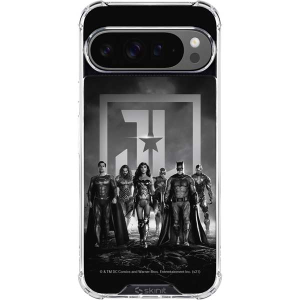 The Justice League (2017) Justice League Black and White Google Pixel 10 Pro Clear Case