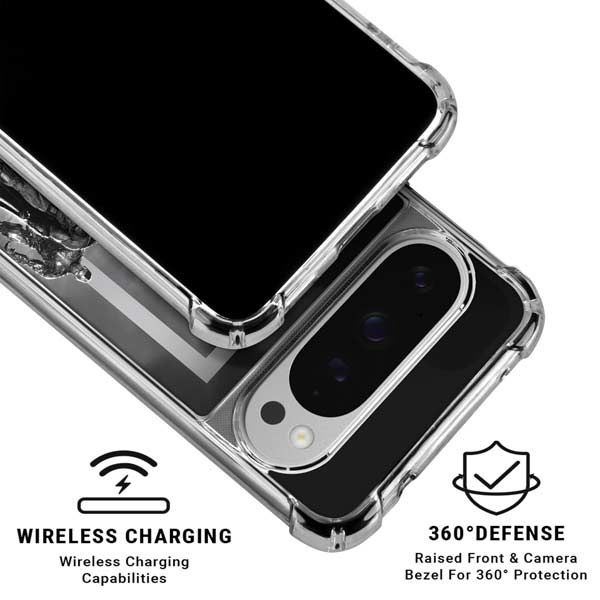 The Justice League (2017) Justice League Black and White Google Pixel 10 Pro Clear Case