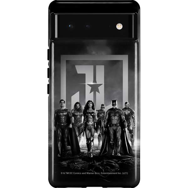 The Justice League (2017) Justice League Black and White Pixel Cases