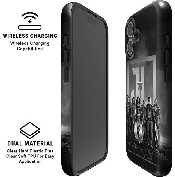 The Justice League (2017) Justice League Black and White iPhone 16 Magsafe Impact Case