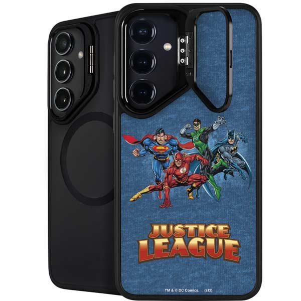 Justice League Action Pose Charcaters Galaxy S26 Plus Kickstand Case
