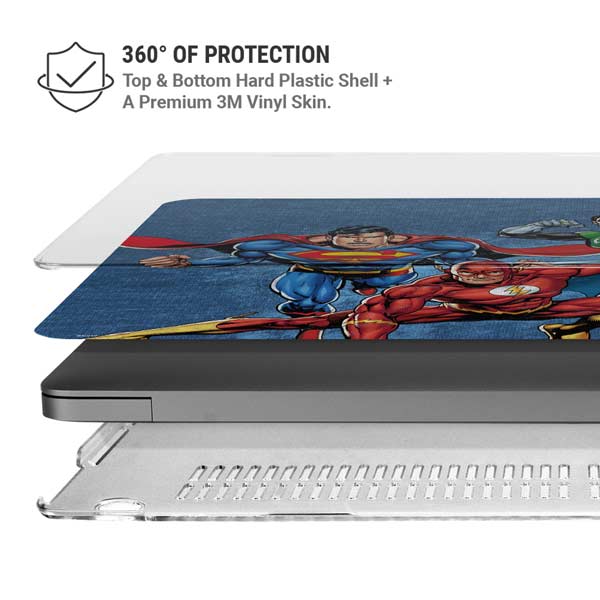 Justice League Action Pose Charcaters MacBook Pro 14in (2021-24) Case plus Skin